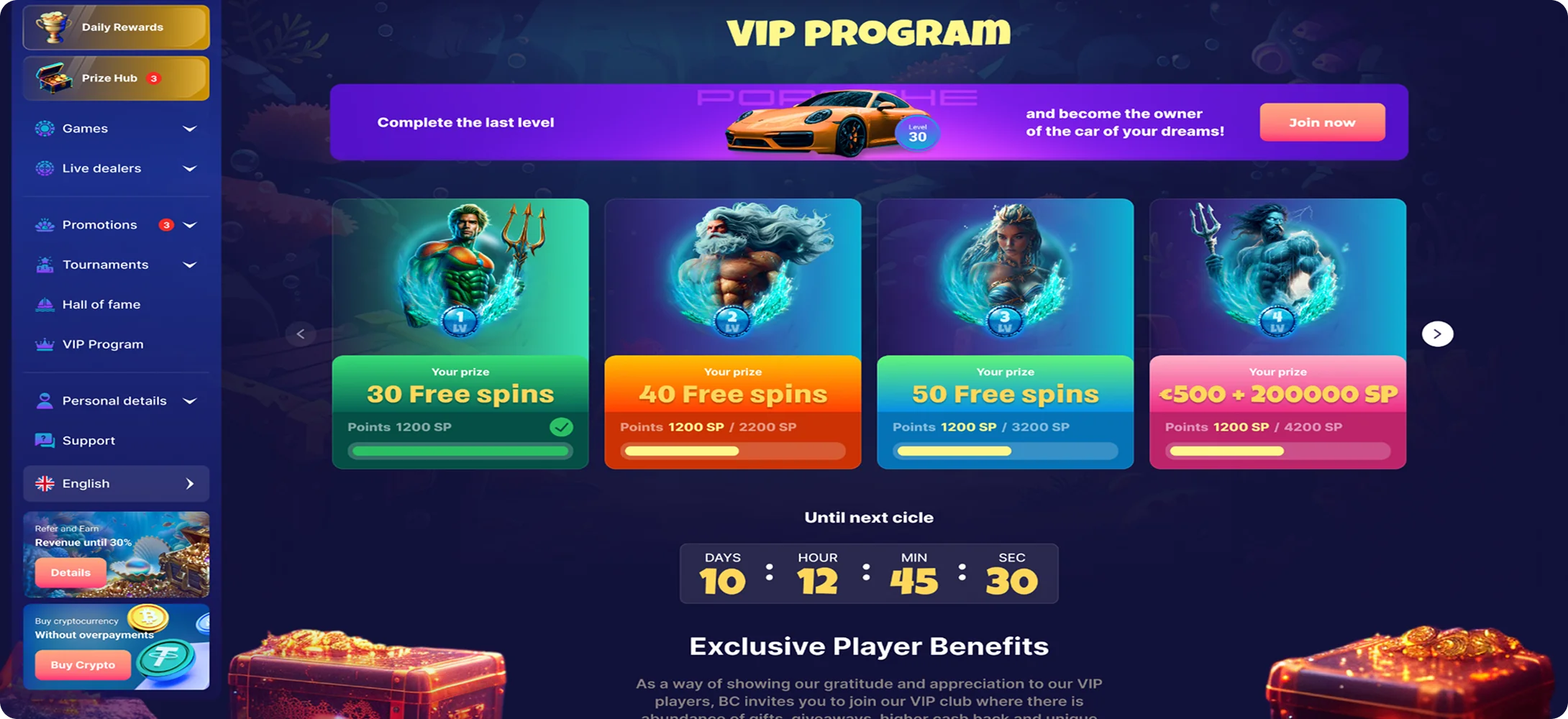 Triton Slots site